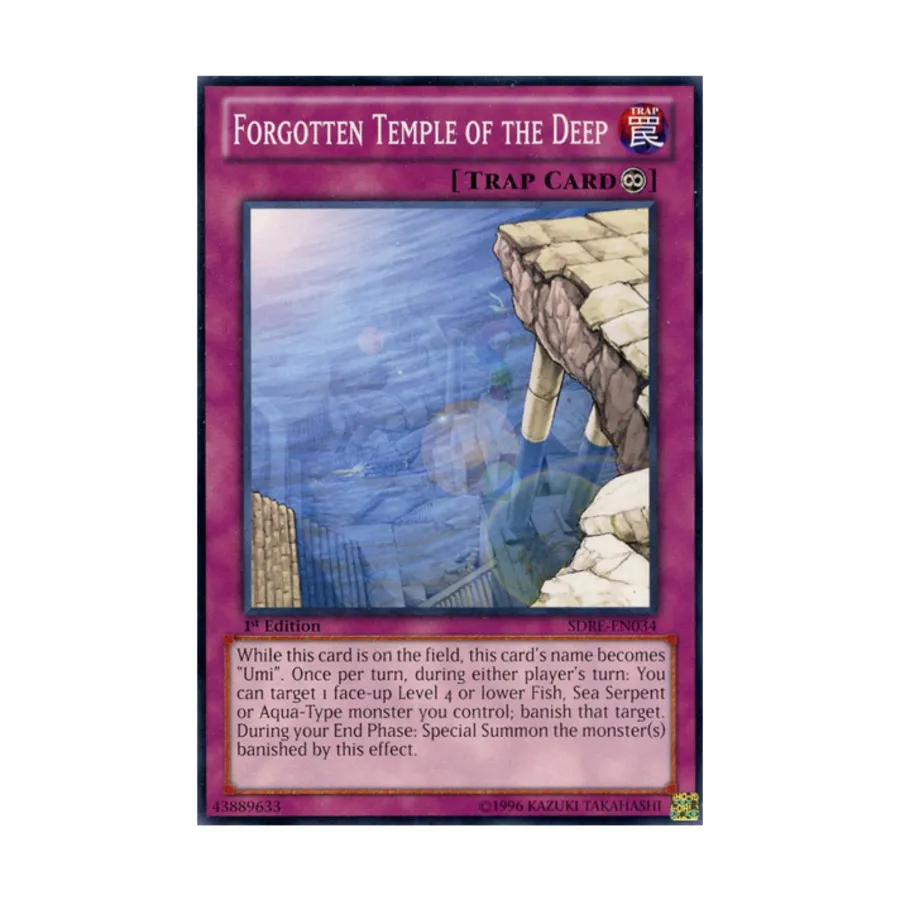 CCG Забытый Храм Глубин (Обычный), Yu-Gi-Oh - Structure Deck - Realm of the Sea Emperor - Singles
CCG Забытый Храм Глубин (Обычный), Yu-Gi-Oh - Structure Deck - Realm of the Sea Emperor - Singles