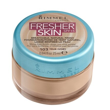Rimmel Fresher Skin SPF15 Natural Finish Foundation 22 мл 103 Настоящая слоновая кость
Rimmel Fresher Skin SPF15 Natural Finish Foundation 22 мл 103 Настоящая слоновая кость
