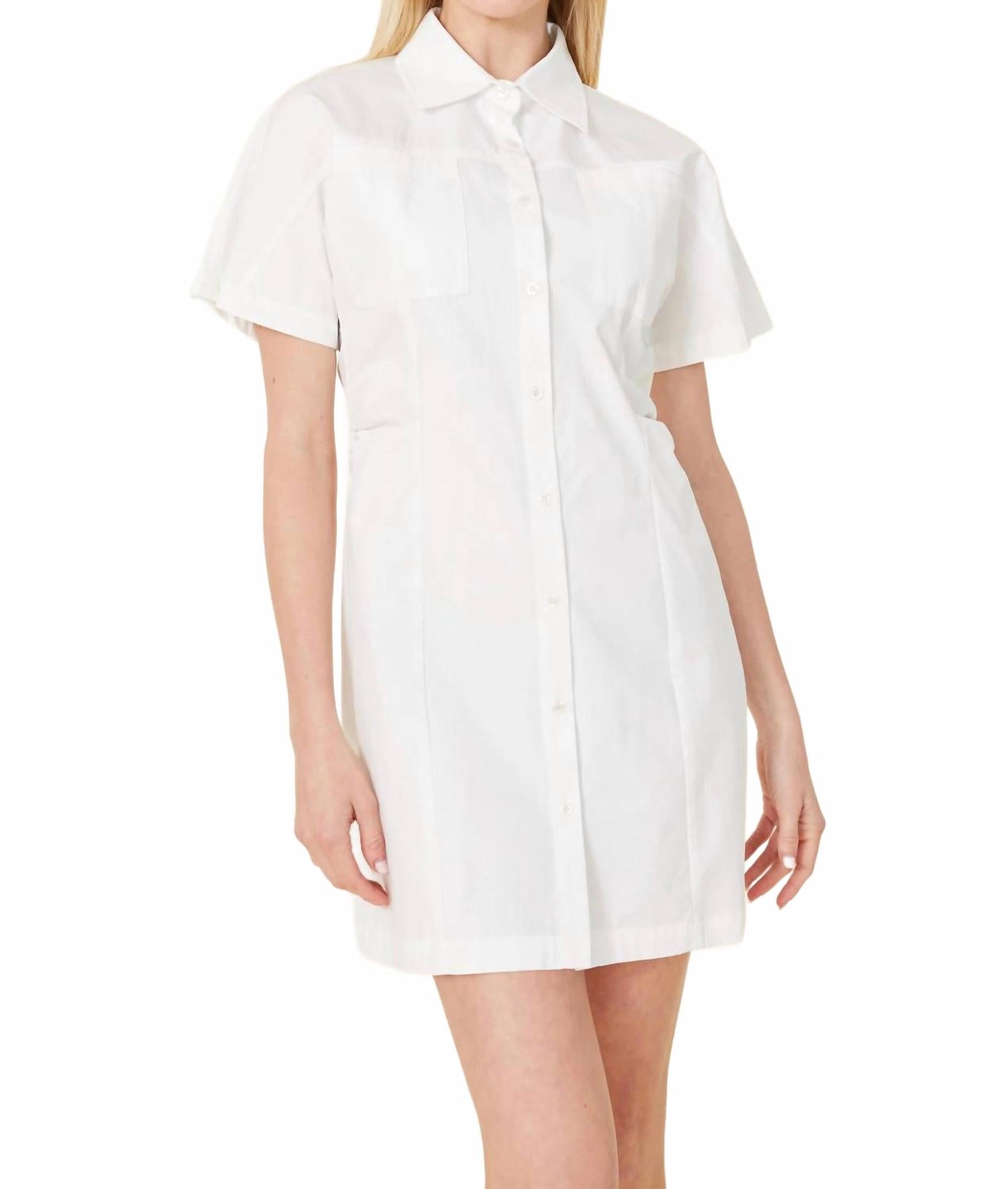 Платье из поплина с эластичной резинкой на спине, белое Dolce Cabo, белый
Платье из поплина с эластичной резинкой на спине, белое Dolce Cabo, белый