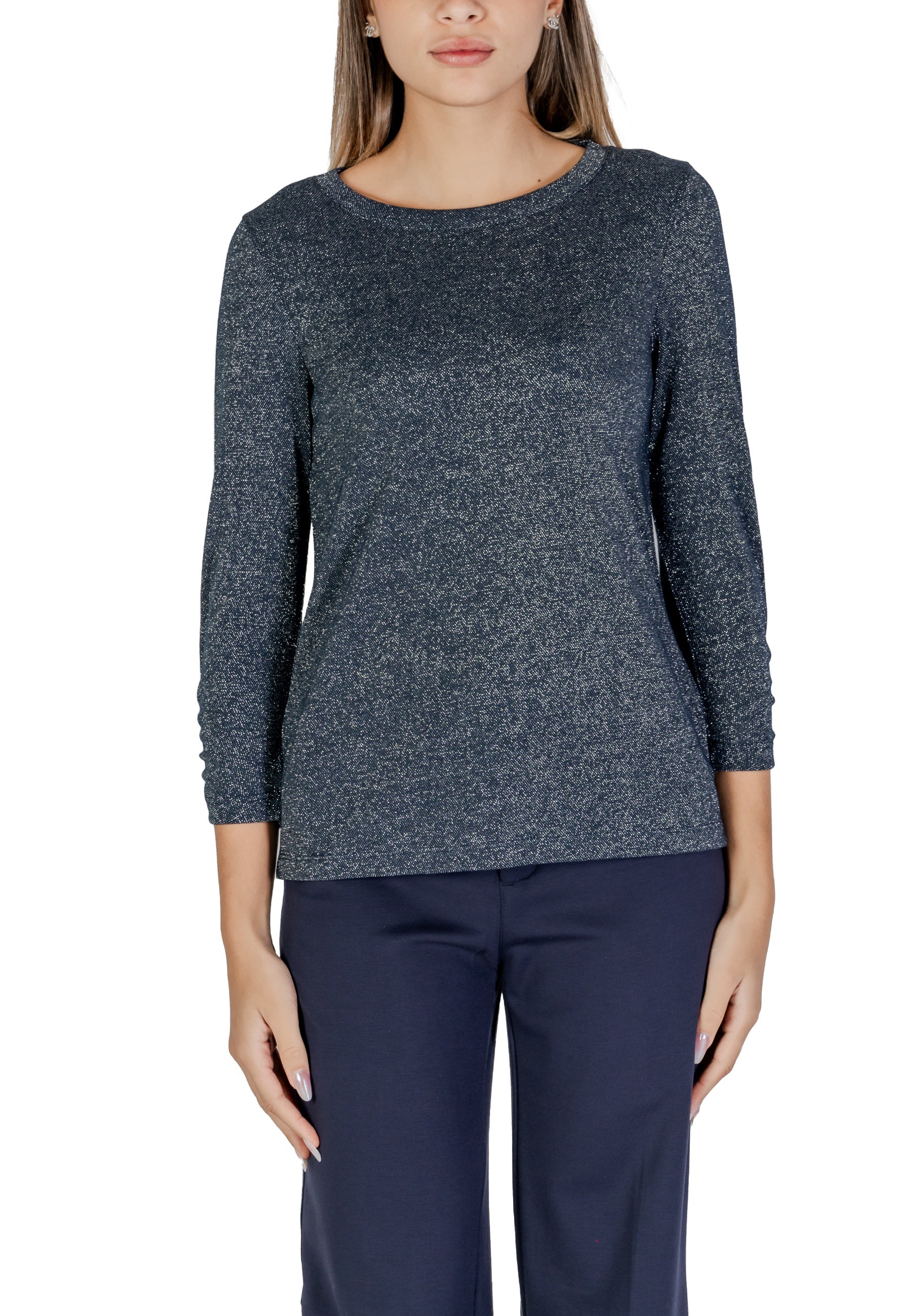 Лонгслив женский Street One с металлизированным принтом, синий
Лонгслив женский Street One с металлизированным принтом, синий