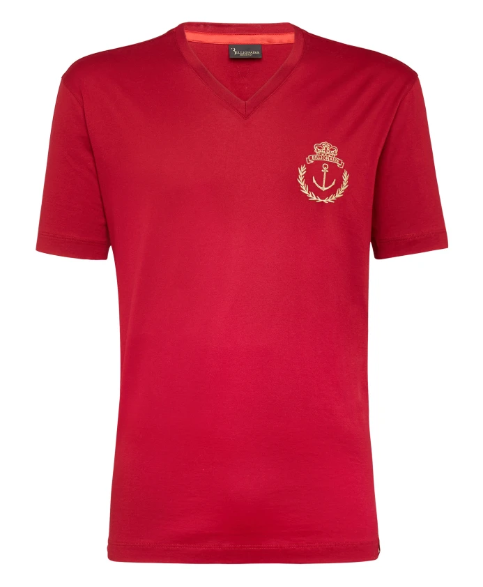 Футболка с V-образным вырезом. Только для членов SS. Billionaire, красный
Футболка с V-образным вырезом. Только для членов SS. Billionaire, красный