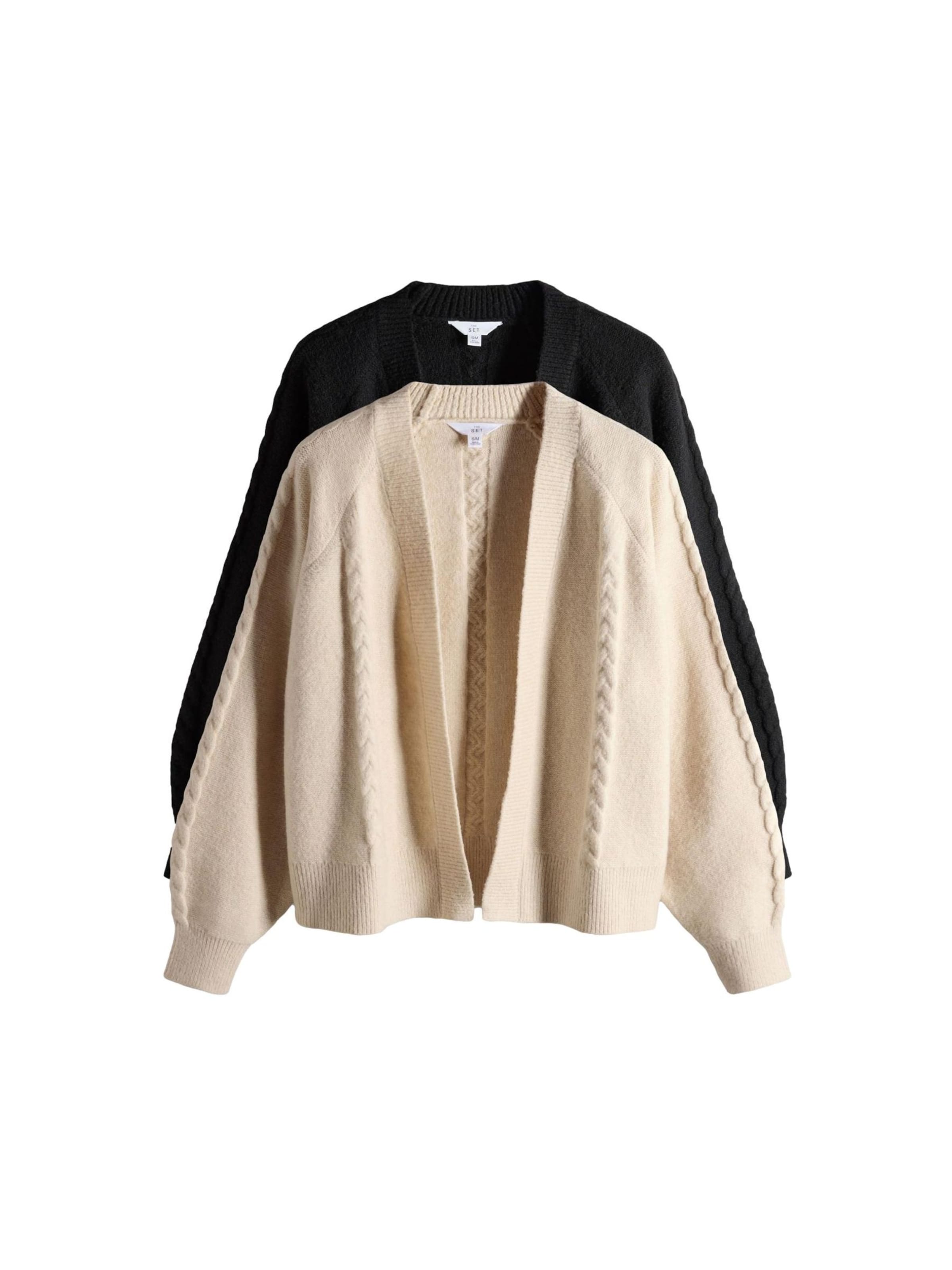 The Set Кардиган вязаный, бежевый, черный
The Set Кардиган вязаный, бежевый, черный