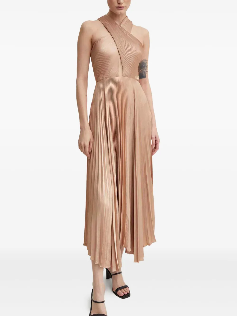 Плиссированное платье макси Athena A.L.C., нейтральный
Плиссированное платье макси Athena A.L.C., нейтральный