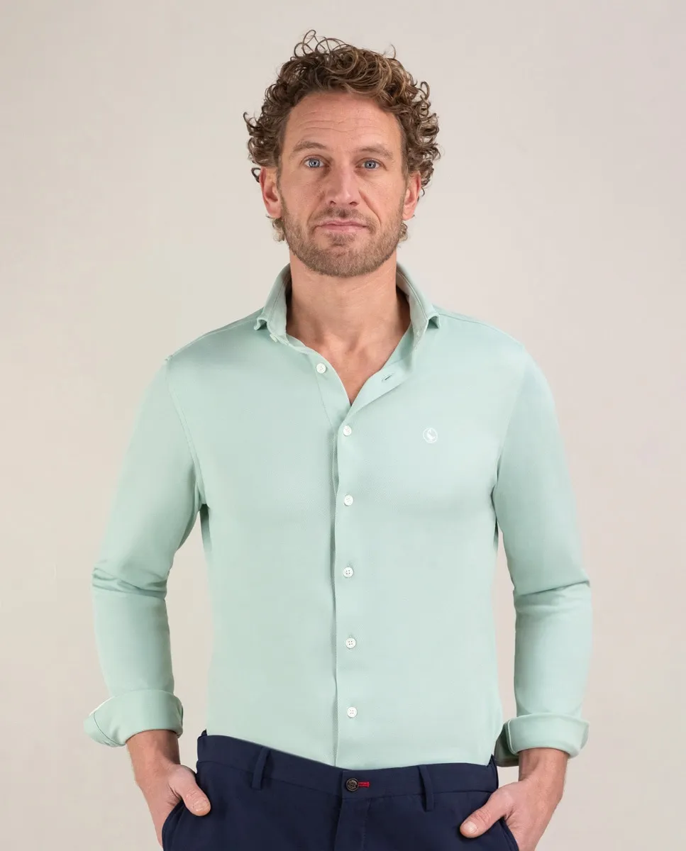 Мужская рубашка из ткани Sepiia однотонная El Ganso, зеленый
Мужская рубашка из ткани Sepiia однотонная El Ganso, зеленый