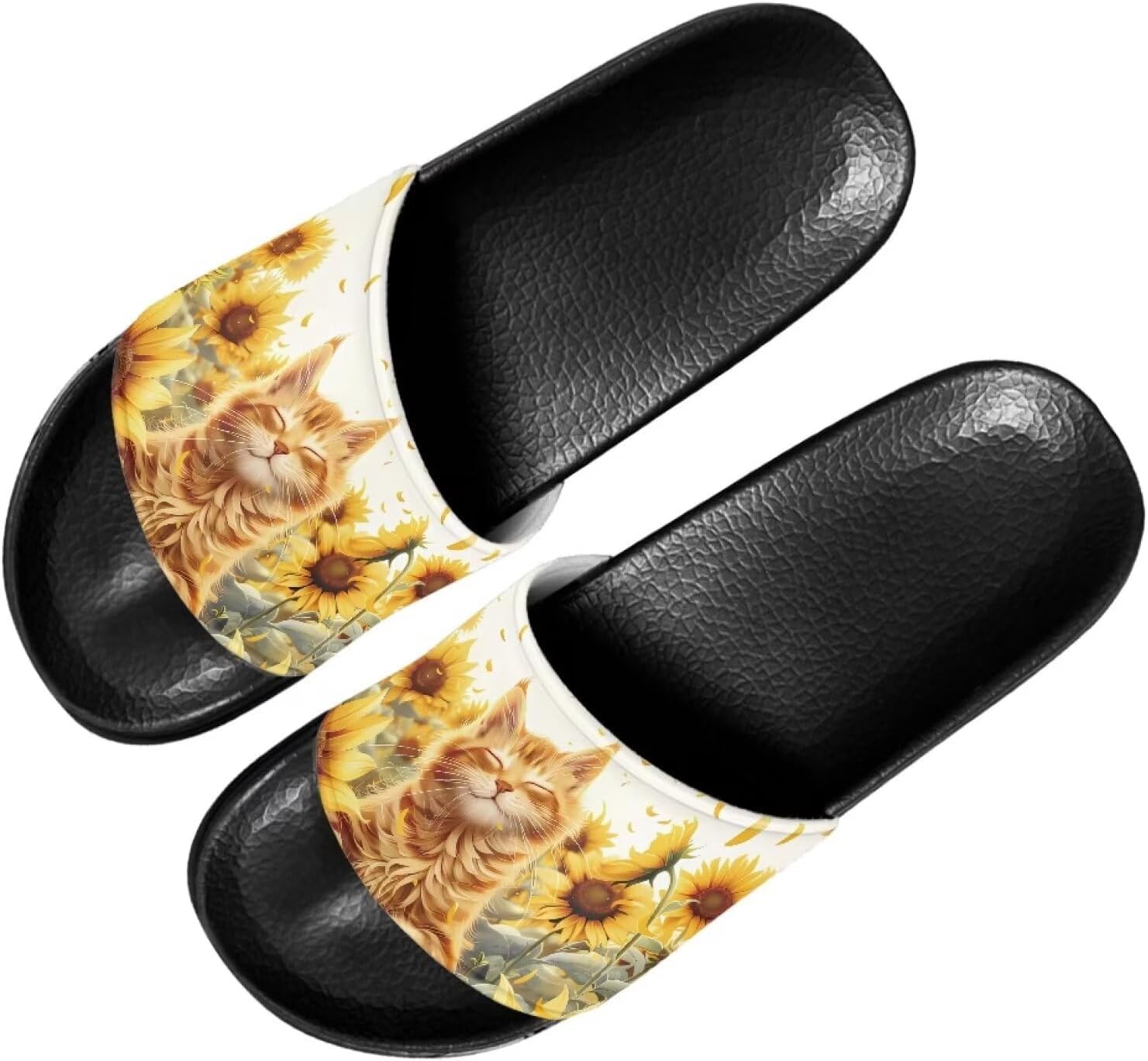 Женские повседневные шлепанцы Forchrinse Black Cat с нотками музыки, мягкие нескользящие открытые тапочки, шлепанцы с плоской подошвой из ЭВА, Sunflower Cat
Женские повседневные шлепанцы Forchrinse Black Cat с нотками музыки, мягкие нескользящие открытые тапочки, шлепанцы с плоской подошвой из ЭВА, Sunflower Cat