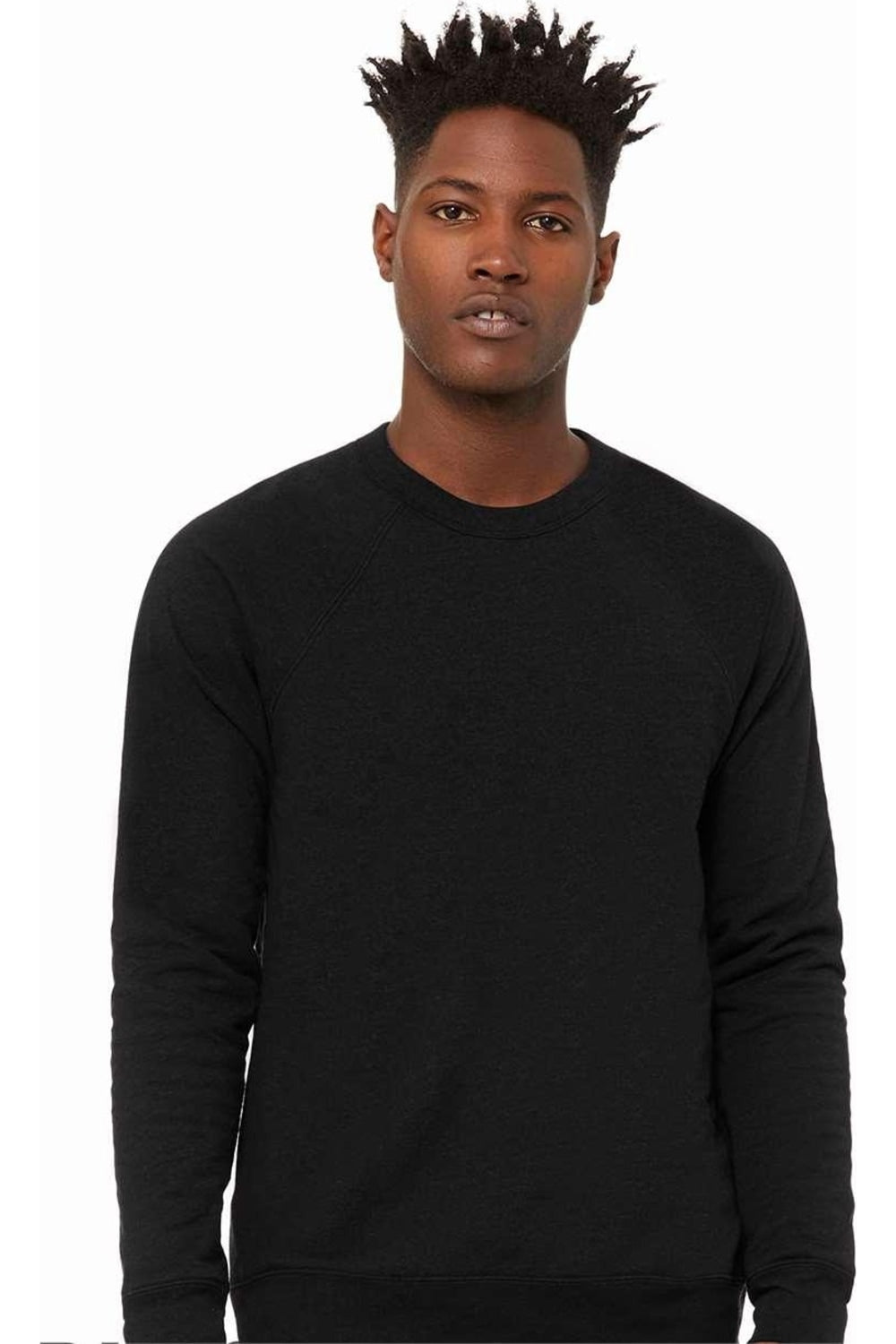 Толстовка BELLA + CANVAS из флисовой губки с круглым вырезом и рукавами реглан, цвет black heather
Толстовка BELLA + CANVAS из флисовой губки с круглым вырезом и рукавами реглан, цвет black heather