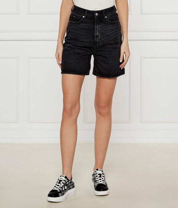 Джинсовые шорты в цвете гелита Regular fit Hugo, черный
Джинсовые шорты в цвете гелита Regular fit Hugo, черный