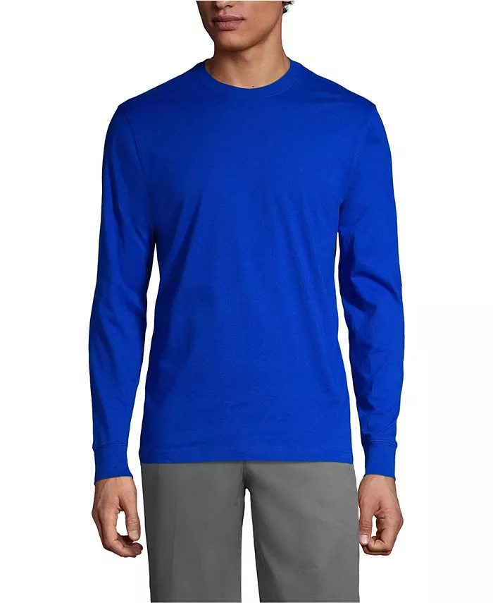 Мужская базовая футболка с длинным рукавом Lands' End, синий
Мужская базовая футболка с длинным рукавом Lands' End, синий
