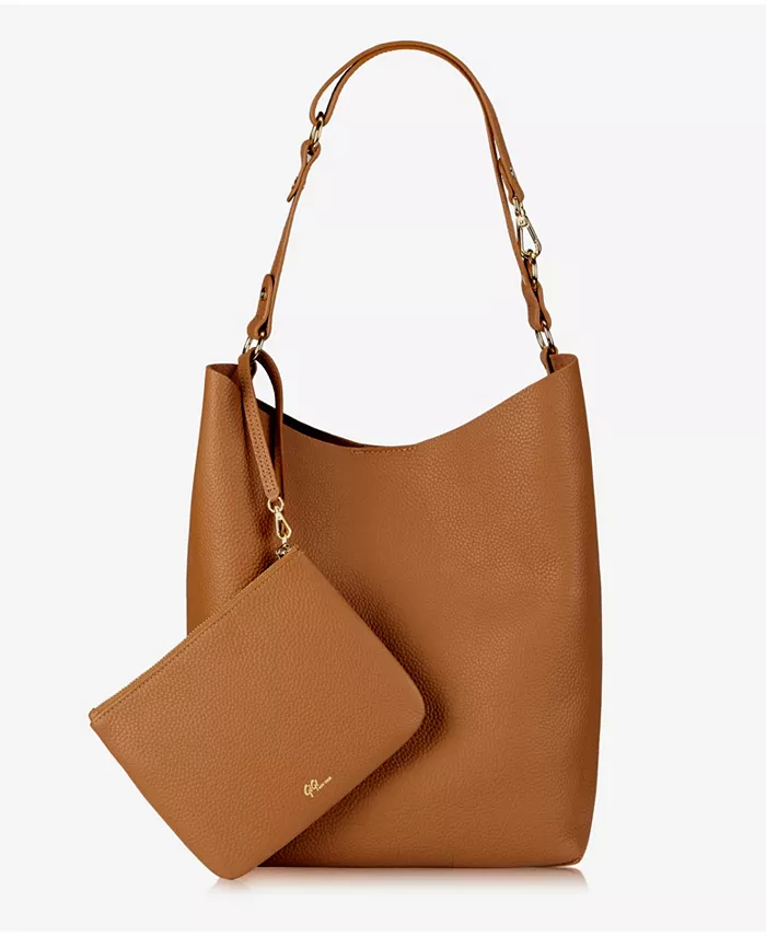 Сумка-хобо Addison из кожи GiGi New York, коричневый/бежевый
Сумка-хобо Addison из кожи GiGi New York, коричневый/бежевый