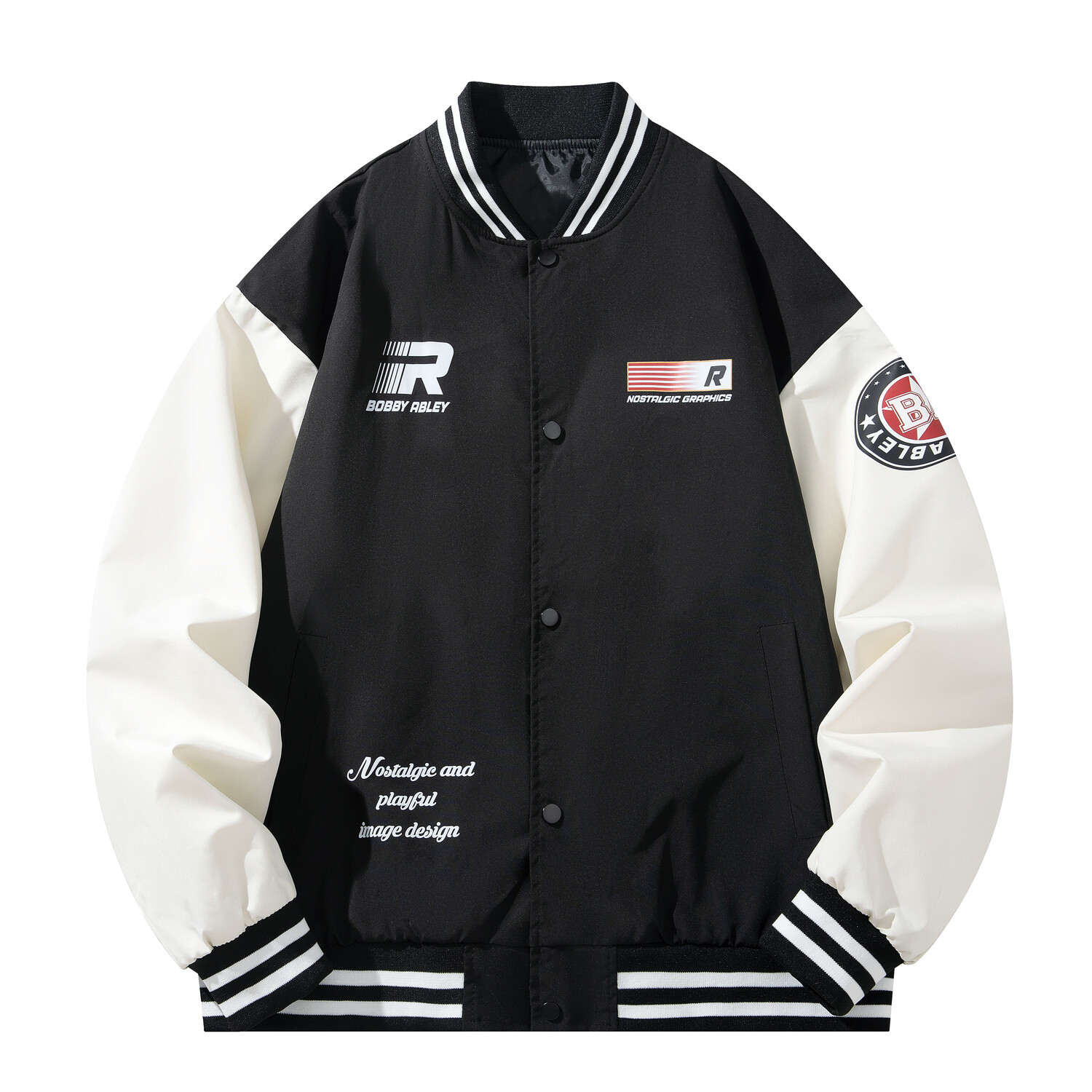 Бейсбольная куртка унисекс BOBBY ABLEY, Черный
Бейсбольная куртка унисекс BOBBY ABLEY, Черный