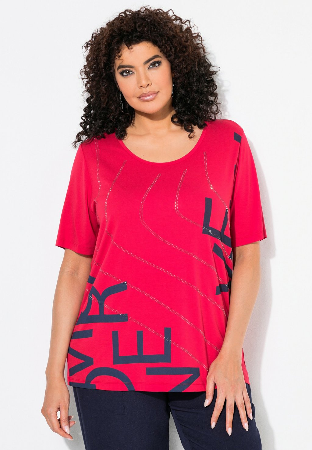 Футболка с принтом RHINESTONE LETTER MOTIF SHORT SLEEVE Ulla Popken, светло-розовый
Футболка с принтом RHINESTONE LETTER MOTIF SHORT SLEEVE Ulla Popken, светло-розовый