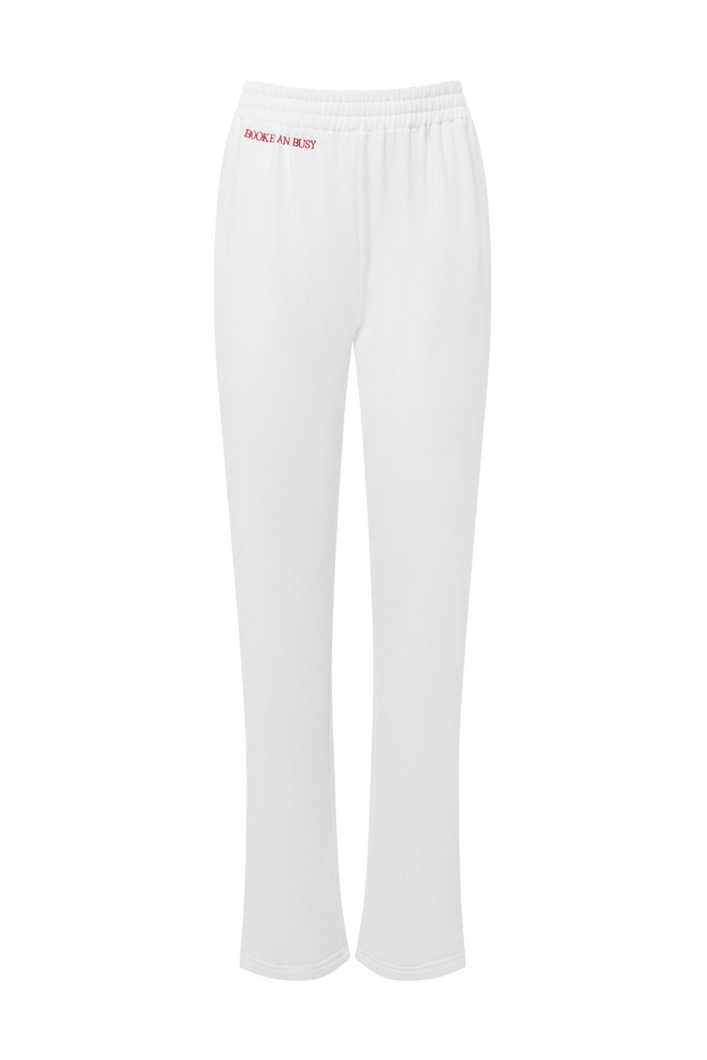 Женские спортивные штаны Booked & Busy белого цвета Gergana Ivanova
Женские спортивные штаны Booked & Busy белого цвета Gergana Ivanova