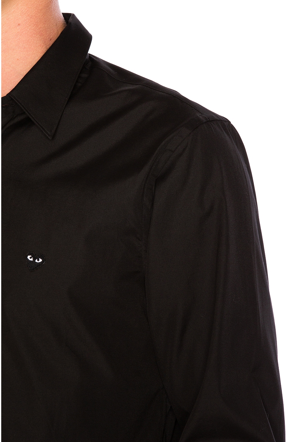Топ Small Black Emblem Cotton Button Down Comme Des Garcons Play, Black
Топ Small Black Emblem Cotton Button Down Comme Des Garcons Play, Black