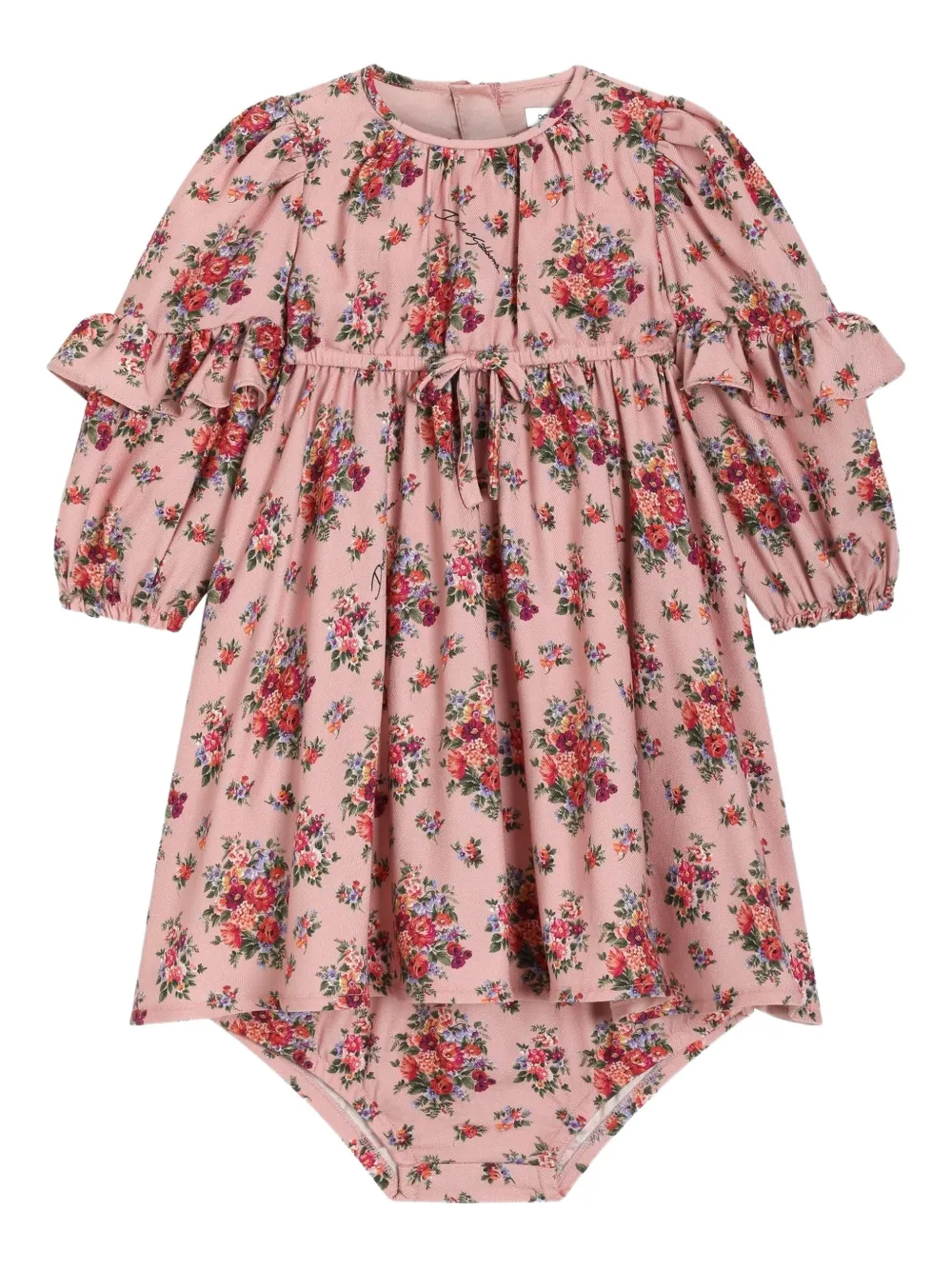 Платье с оборками и цветочным принтом Dolce & Gabbana Kids, розовый
Платье с оборками и цветочным принтом Dolce & Gabbana Kids, розовый