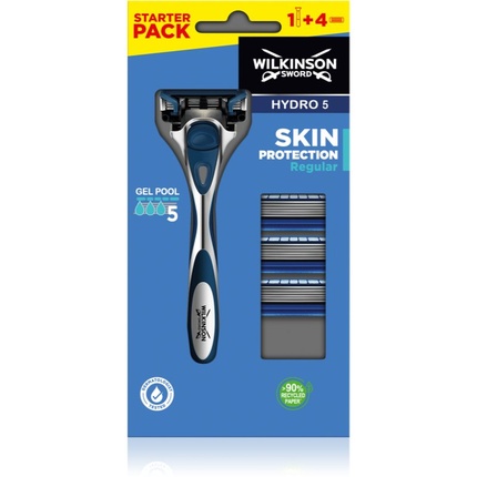 Обычная бритва WILKINSON Hydro5 Skin Protection с 3 сменными лезвиями Wilkinson Sword
Обычная бритва WILKINSON Hydro5 Skin Protection с 3 сменными лезвиями Wilkinson Sword