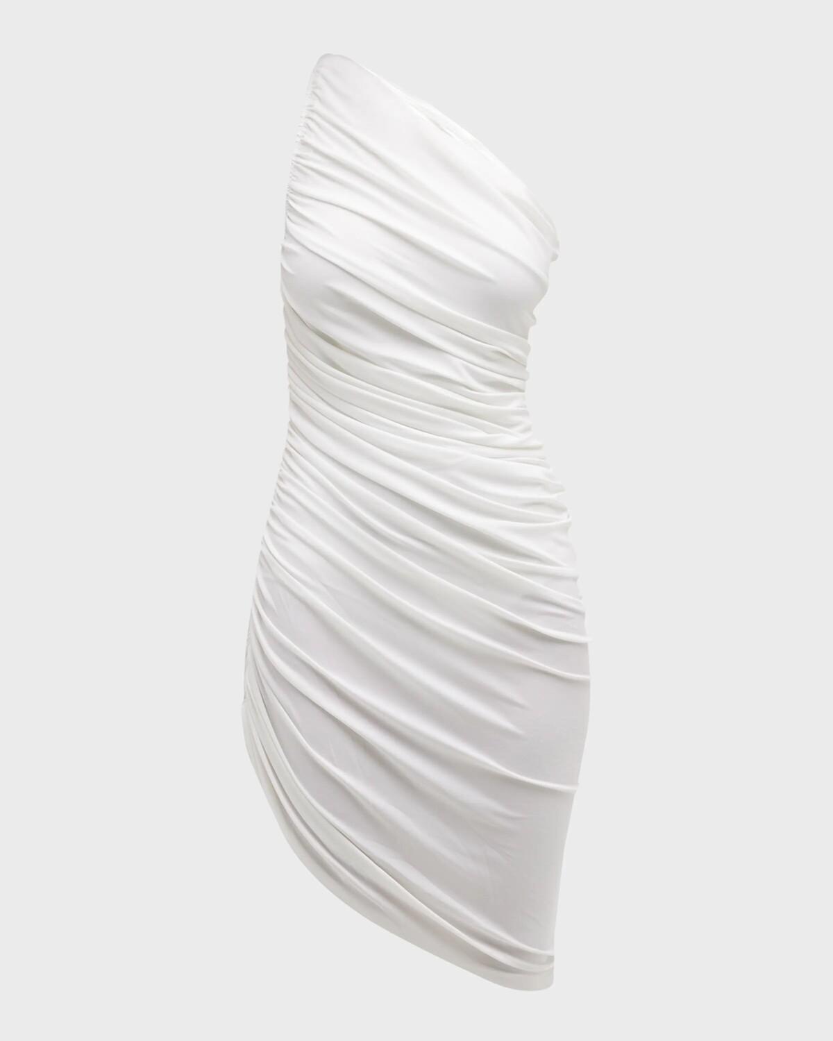 Асимметричное мини-платье Diana на одно плечо Norma Kamali, белый
Асимметричное мини-платье Diana на одно плечо Norma Kamali, белый