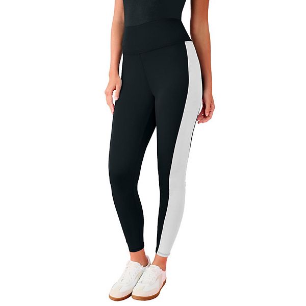 Женские леггинсы plus size с цветными блоками Roaman'S, Black White Combo
Женские леггинсы plus size с цветными блоками Roaman'S, Black White Combo