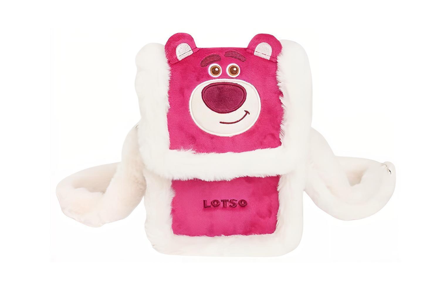 Disney Длинный плюшевый наплечный рюкзак унисекс розово-красный клубничный, Rose Red Lotso
Disney Длинный плюшевый наплечный рюкзак унисекс розово-красный клубничный, Rose Red Lotso