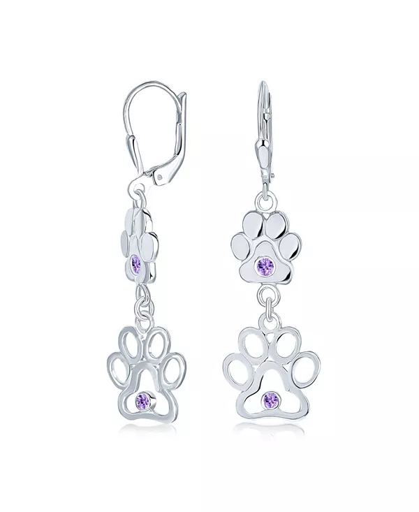 Серьги-Гвоздики с вырезом, в виде любимой собаки или кошки, с принтом лапы, с подвеской в виде щенка, с кубическим цирконием, из стерлингового серебра 925 пробы, с застежкой-рычагом и откидной крышкой Bling Jewelry, purple
Серьги-Гвоздики с вырезом, в виде любимой собаки или кошки, с принтом лапы, с подвеской в виде щенка, с кубическим цирконием, из стерлингового серебра 925 пробы, с застежкой-рычагом и откидной крышкой Bling Jewelry, purple