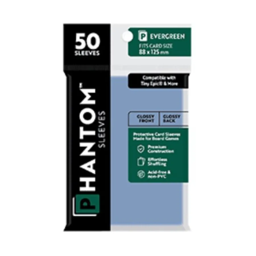 Матовый/Матовый - Вечнозеленый, 88x125 мм (50), Phantom Sleeves
Матовый/Матовый - Вечнозеленый, 88x125 мм (50), Phantom Sleeves