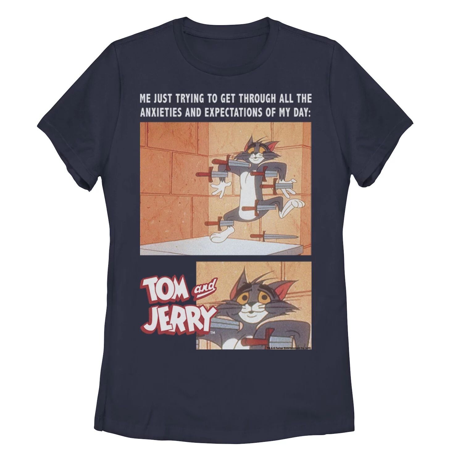 Футболка с портретными вставками в виде мемов «Том и Джерри» для юниоров Licensed Character
Футболка с портретными вставками в виде мемов «Том и Джерри» для юниоров Licensed Character