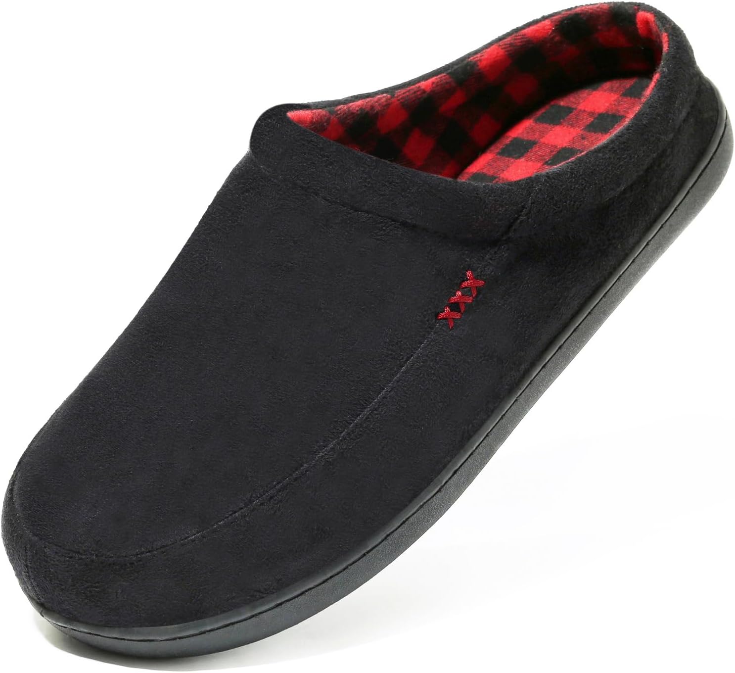 Мужские домашние тапочки NewDenBer с теплой подошвой из пены с эффектом памяти, замшей и плюшевой флисовой подкладкой, для ношения дома и на улице, красный
Мужские домашние тапочки NewDenBer с теплой подошвой из пены с эффектом памяти, замшей и плюшевой флисовой подкладкой, для ношения дома и на улице, красный