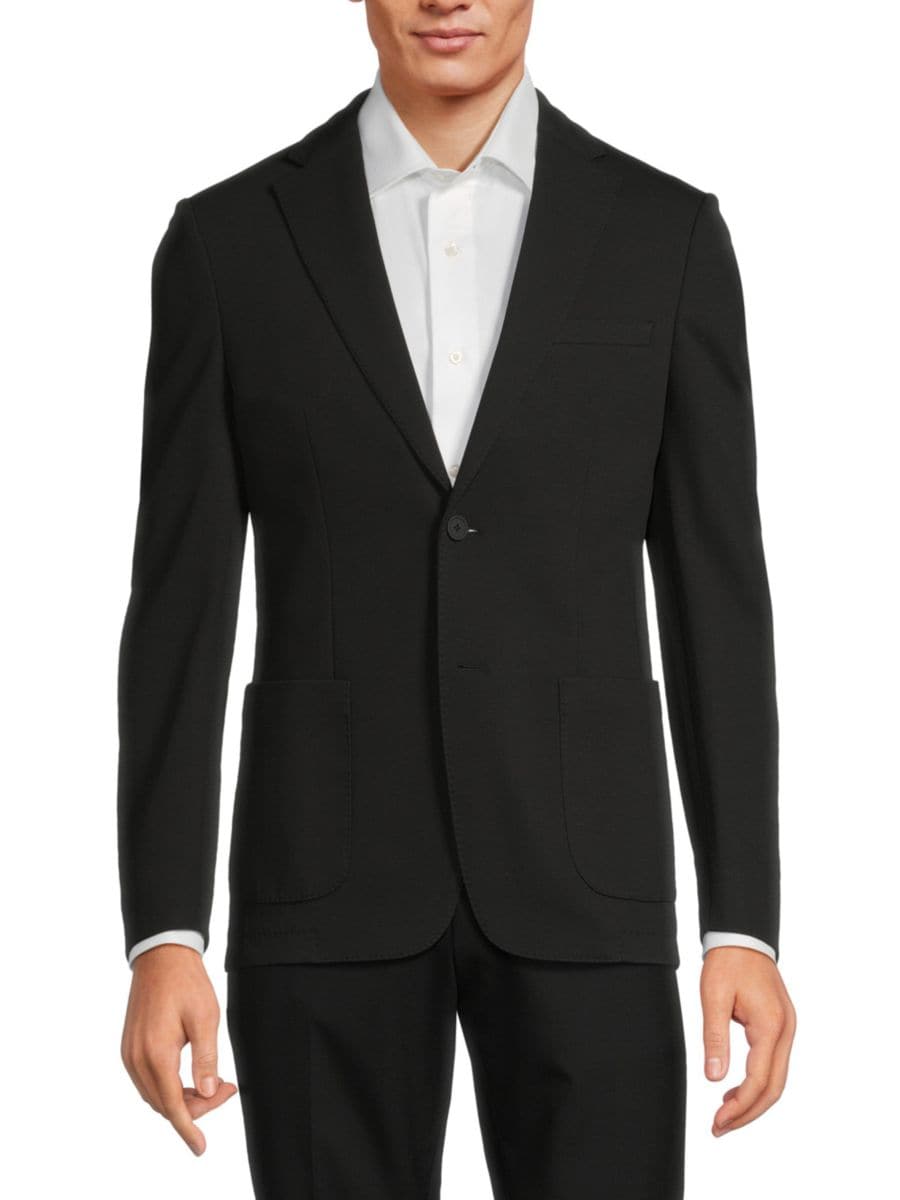 Спортивное приталенное пальто с лацканами Calvin Klein, черный 
Спортивное приталенное пальто с лацканами Calvin Klein, черный