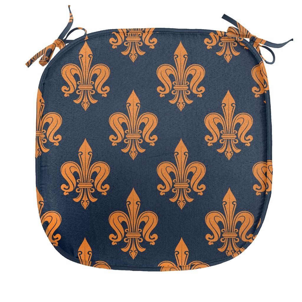 ABAKUHAUS Fleur De Lis Подушка для обеденного стула Викторианская готическая декоративная водонепроницаемая подушка с ремнями для кухонных сидений 40 см x 40 см Темно-синий Оранжевый
ABAKUHAUS Fleur De Lis Подушка для обеденного стула Викторианская готическая декоративная водонепроницаемая подушка с ремнями для кухонных сидений 40 см x 40 см Темно-синий Оранжевый