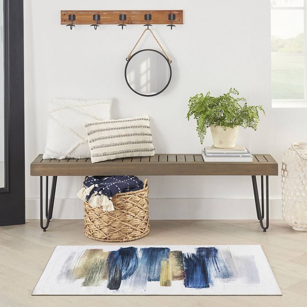 Nourison Washables Нескользящий коврик для дома с абстрактным мазком кисти RugMarketPlace, цвет Blue Multicolor
Nourison Washables Нескользящий коврик для дома с абстрактным мазком кисти RugMarketPlace, цвет Blue Multicolor