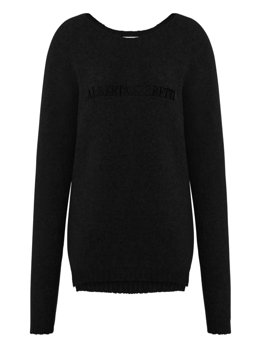 Свитер с логотипом Alberta Ferretti, черный
Свитер с логотипом Alberta Ferretti, черный