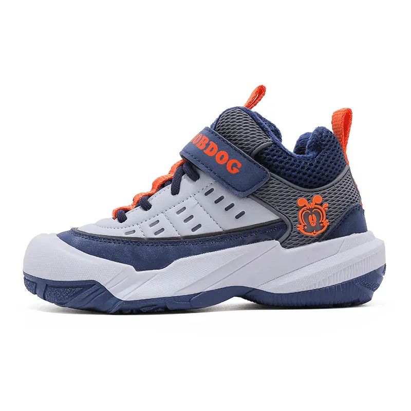 Нескользящая, легкая, амортизирующая, термообувь для детей. Детская обувь для повседневной жизни. BOBDOG, темно-синий/серый 
Нескользящая, легкая, амортизирующая, термообувь для детей. Детская обувь для повседневной жизни. BOBDOG, темно-синий/серый