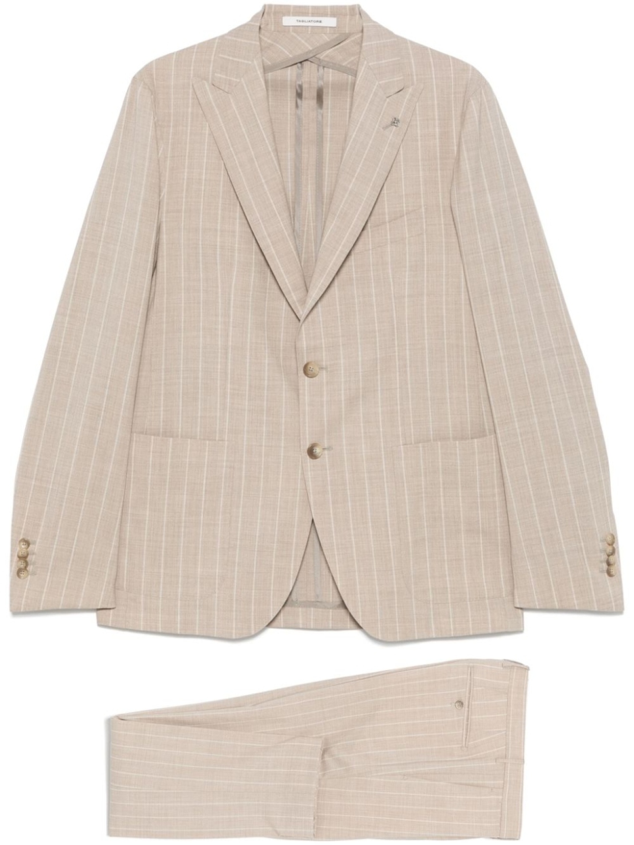 Tagliatore костюм в тонкую полоску, нейтральный цвет
Tagliatore костюм в тонкую полоску, нейтральный цвет