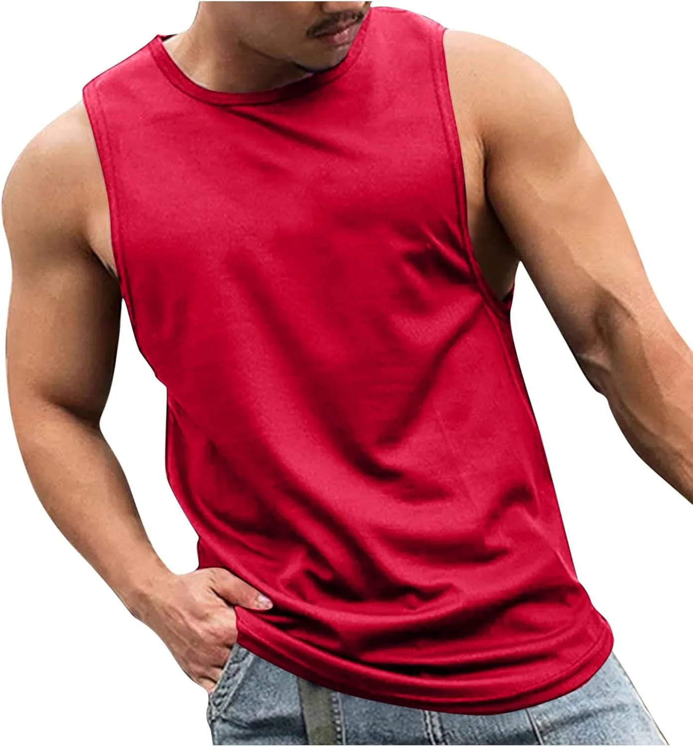 Мужская легкая безрукавка Muscle Tank для фитнеса и тренинга
Мужская легкая безрукавка Muscle Tank для фитнеса и тренинга