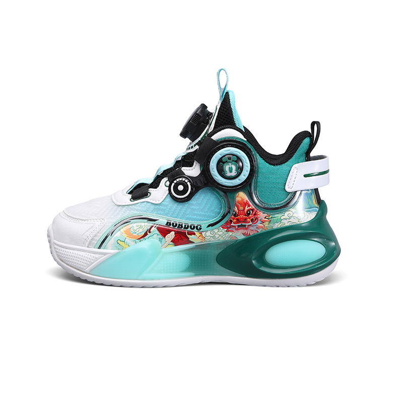 Детские баскетбольные кроссовки с противоскользящей подошвой, амортизацией, устойчивостью к истиранию и отскоком BOBDOG, черный/зеленый
Детские баскетбольные кроссовки с противоскользящей подошвой, амортизацией, устойчивостью к истиранию и отскоком BOBDOG, черный/зеленый