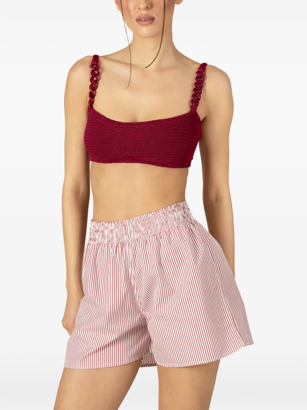 Пляжные шорты Cora в полоску Paramidonna, красный
Пляжные шорты Cora в полоску Paramidonna, красный