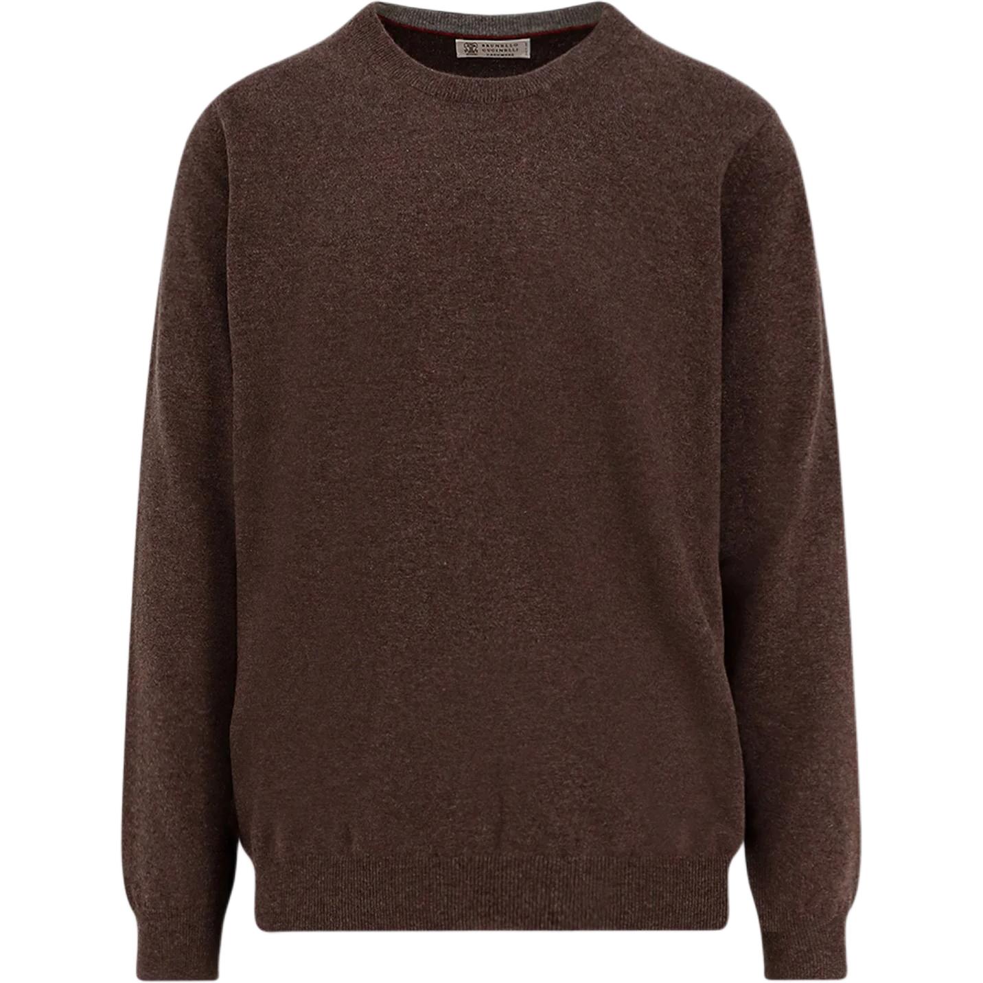 Свитер с длинными рукавами и ребристой каймой Brunello Cucinelli, коричневый
Свитер с длинными рукавами и ребристой каймой Brunello Cucinelli, коричневый
