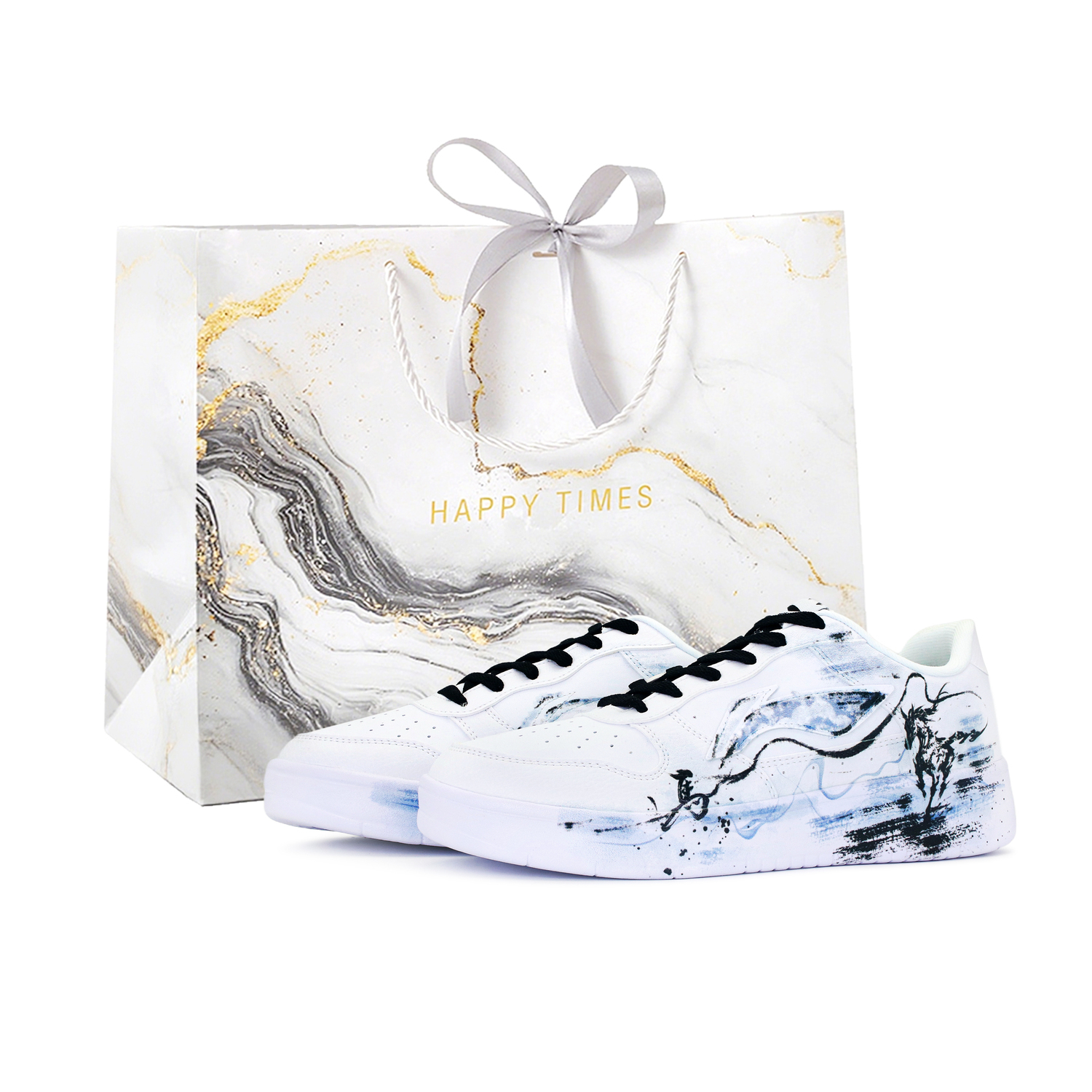 Мужские низкие скейтерские кроссовки Blue White с противоскользящей и износостойкой подошвой LINING, белый Shopping Bag
Мужские низкие скейтерские кроссовки Blue White с противоскользящей и износостойкой подошвой LINING, белый Shopping Bag