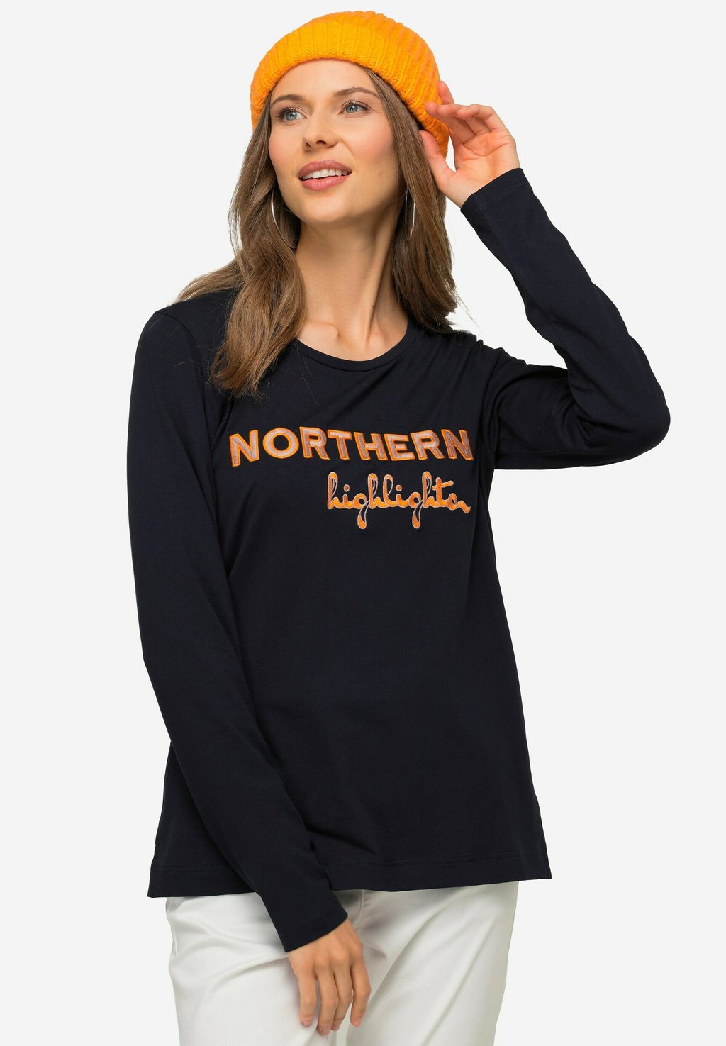 Топ с длинными рукавами STATEMENT STICKEREI RUNDHALS LAURASØN, темно-синий
Топ с длинными рукавами STATEMENT STICKEREI RUNDHALS LAURASØN, темно-синий