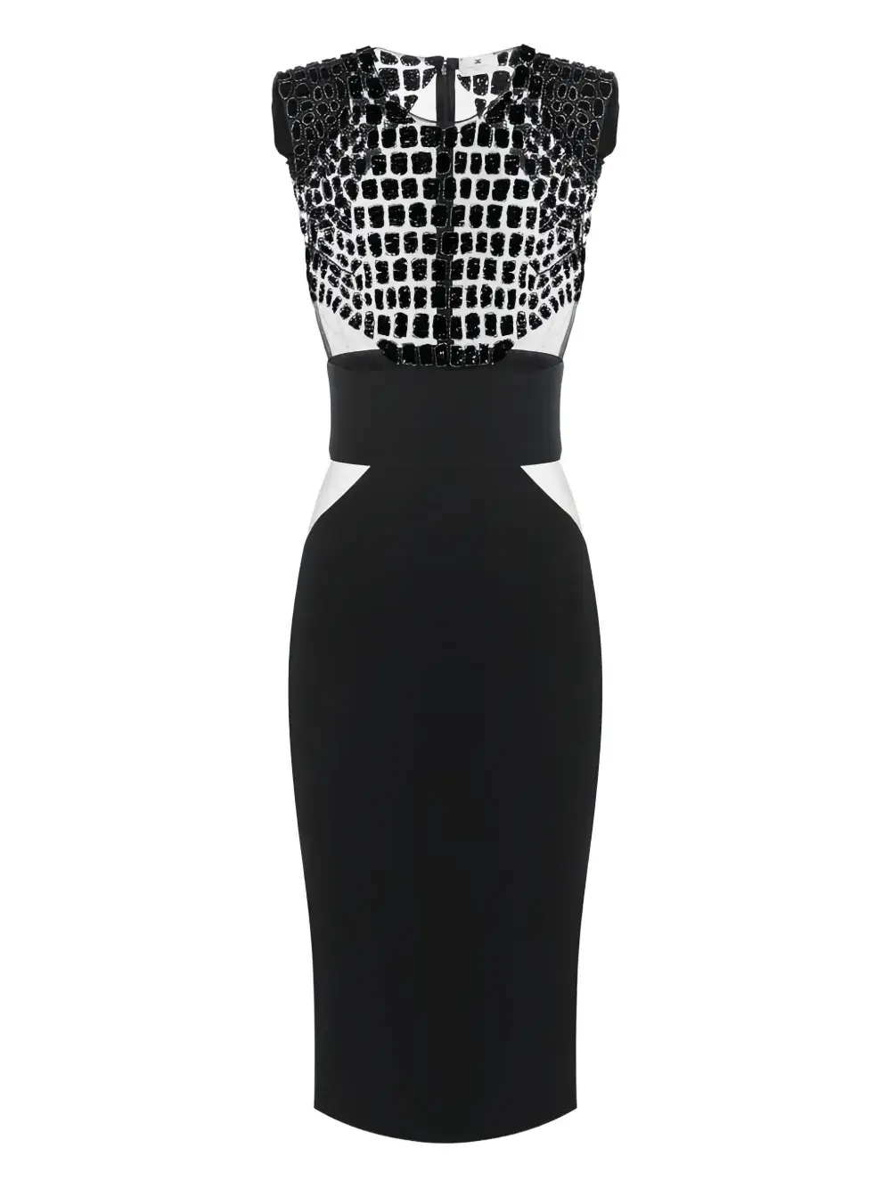 Вышитое платье с вырезами Elisabetta Franchi, черный
Вышитое платье с вырезами Elisabetta Franchi, черный