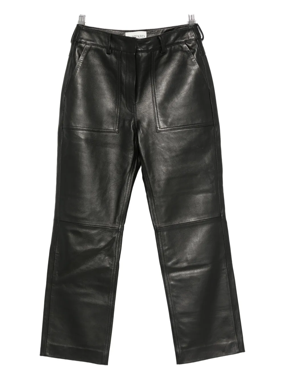 Кожаные брюки с накладными карманами Eric Bompard, черный
Кожаные брюки с накладными карманами Eric Bompard, черный