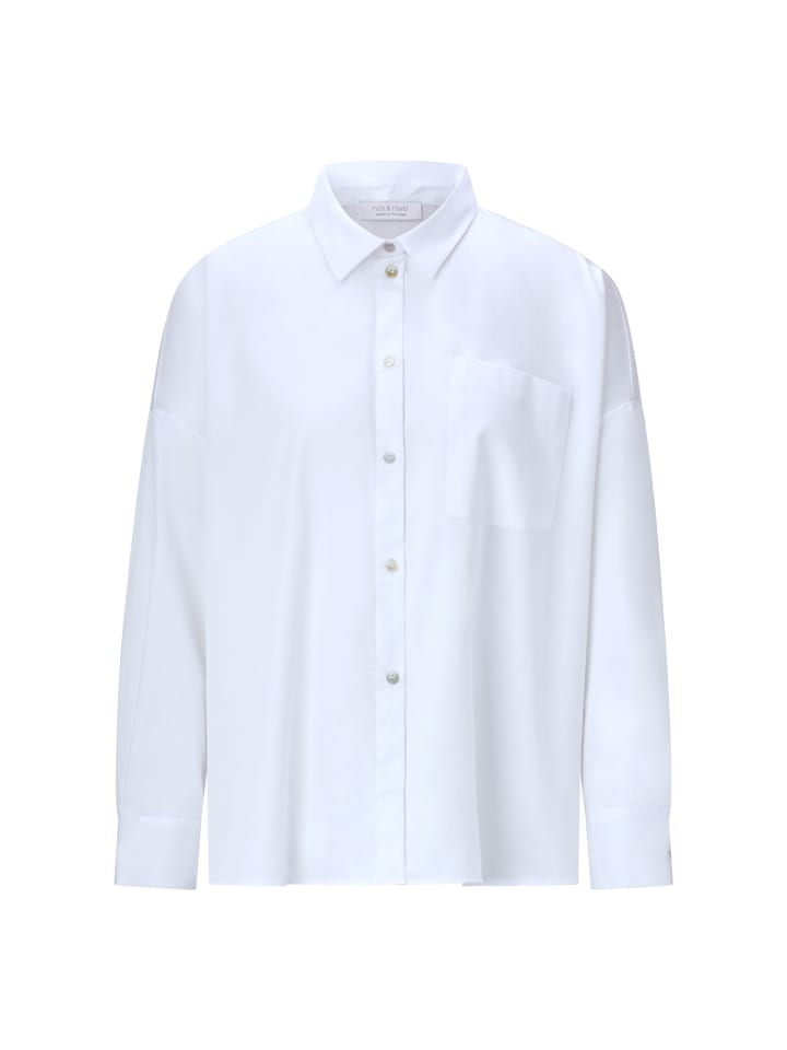 Блузка оверсайз из экологически чистого хлопка белого цвета Rich & Royal
Блузка оверсайз из экологически чистого хлопка белого цвета Rich & Royal