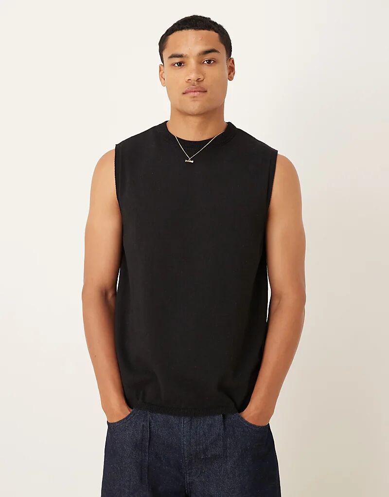 Трикотажный топ с круглым вырезом ASOS DESIGN черного цвета
Трикотажный топ с круглым вырезом ASOS DESIGN черного цвета