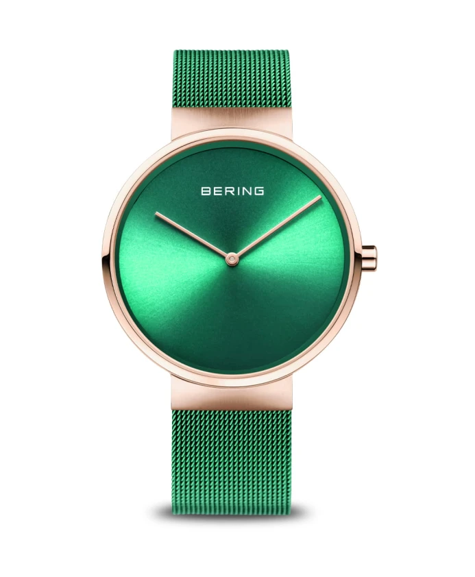 Наручные часы классический браслет Milanese 14539-868 Bering, зеленый 
Наручные часы классический браслет Milanese 14539-868 Bering, зеленый