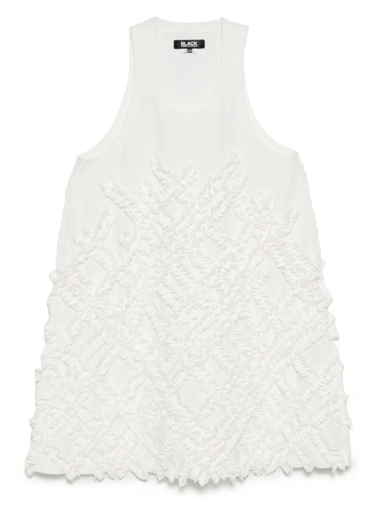 Black Comme Des Garçons фактурное платье без рукавов, белый
Black Comme Des Garçons фактурное платье без рукавов, белый