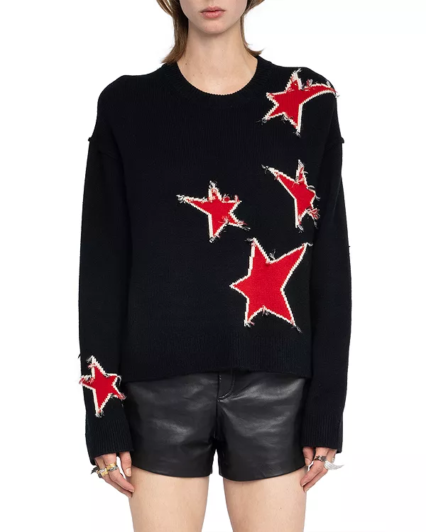 Кашемировый свитер с круглым вырезом Markuz Zadig & Voltaire, черный
Кашемировый свитер с круглым вырезом Markuz Zadig & Voltaire, черный