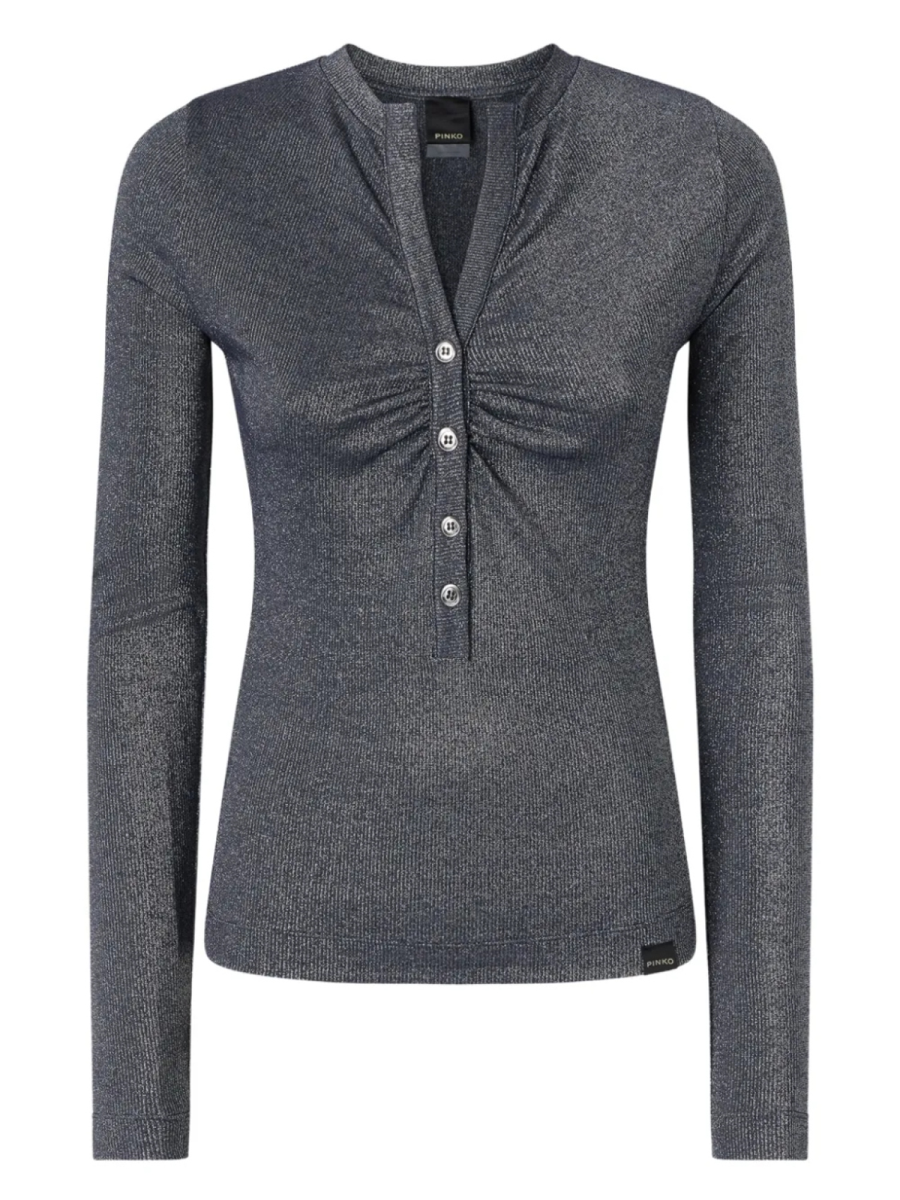 Топ с длинными рукавами и пуговицами PINKO, синий
Топ с длинными рукавами и пуговицами PINKO, синий