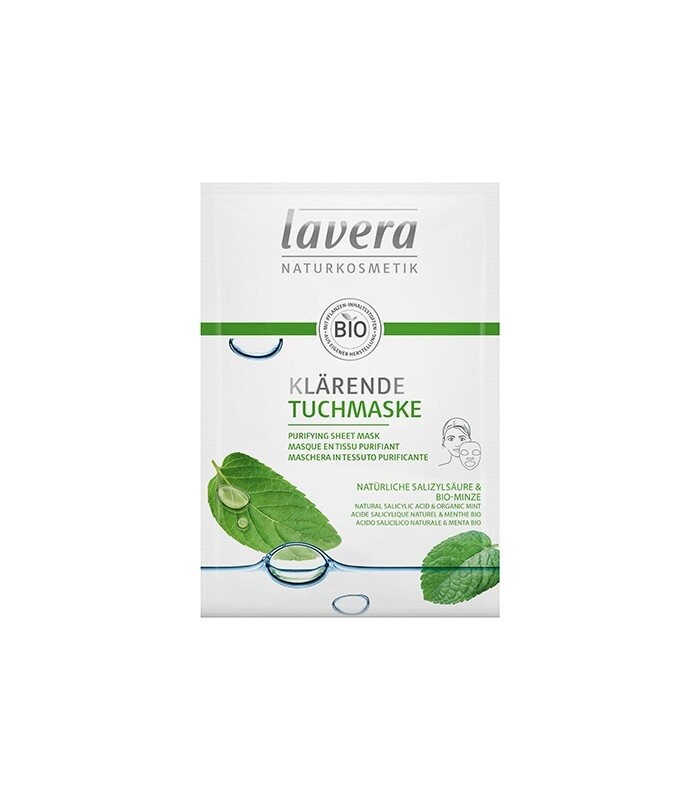 Тканевая маска ОЧИЩАЮЩАЯ, Натуральная салициловая кислота и биомята, 21 мл, производитель Lavera
Тканевая маска ОЧИЩАЮЩАЯ, Натуральная салициловая кислота и биомята, 21 мл, производитель Lavera