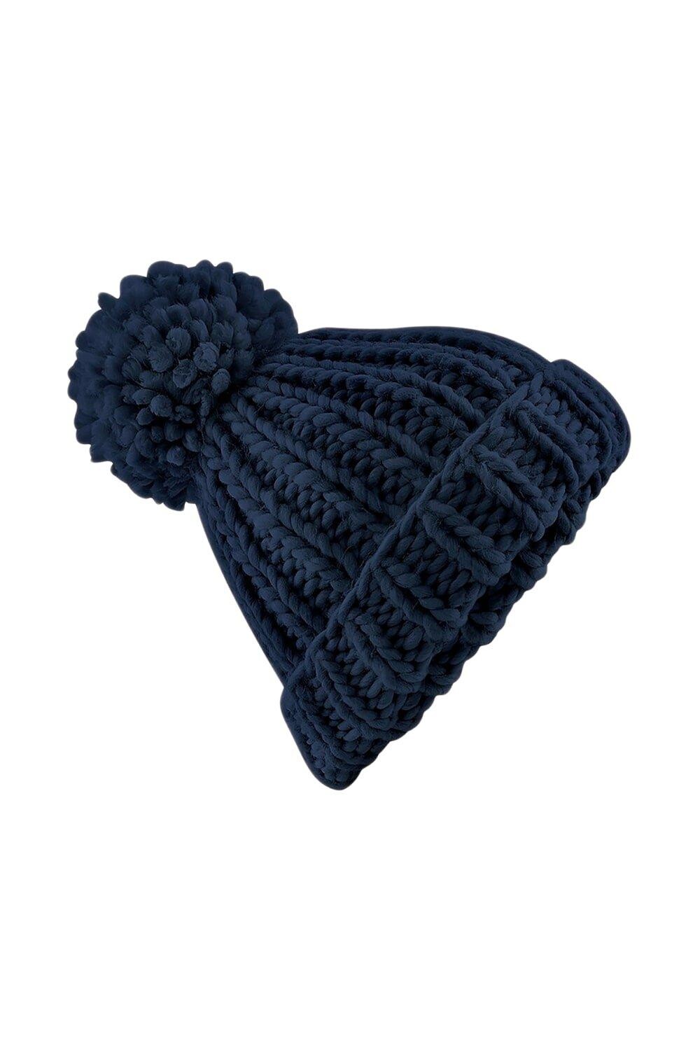 Объемная шапка ручной вязки Beechfield, темно-синий
Объемная шапка ручной вязки Beechfield, темно-синий