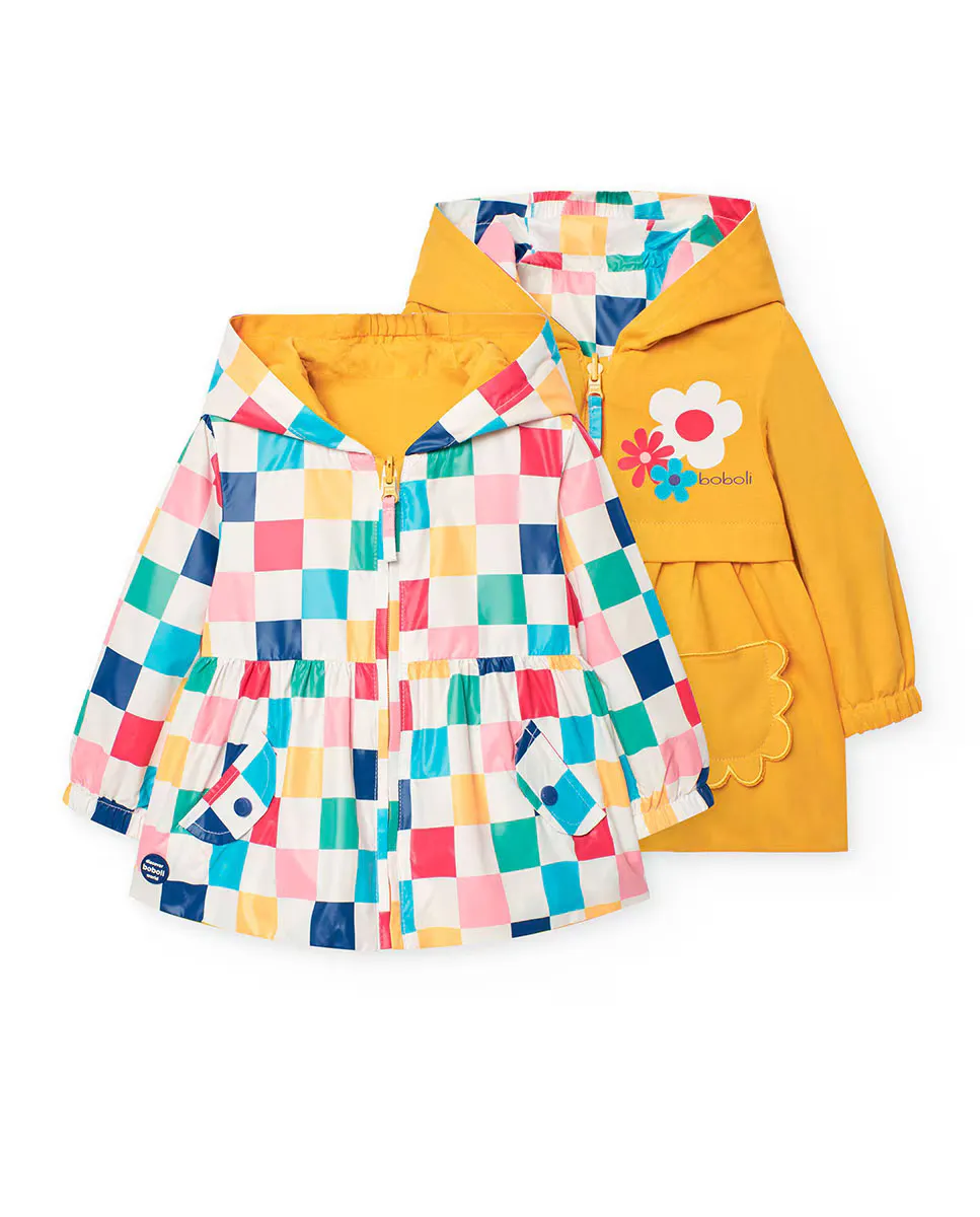 Двусторонняя парка для девочек с капюшоном и застежкой-молнией Boboli, цвет Mostaza
Двусторонняя парка для девочек с капюшоном и застежкой-молнией Boboli, цвет Mostaza