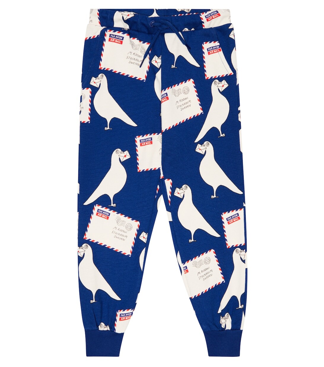 Спортивные брюки из хлопкового джерси с принтом Mini Rodini, синий
Спортивные брюки из хлопкового джерси с принтом Mini Rodini, синий